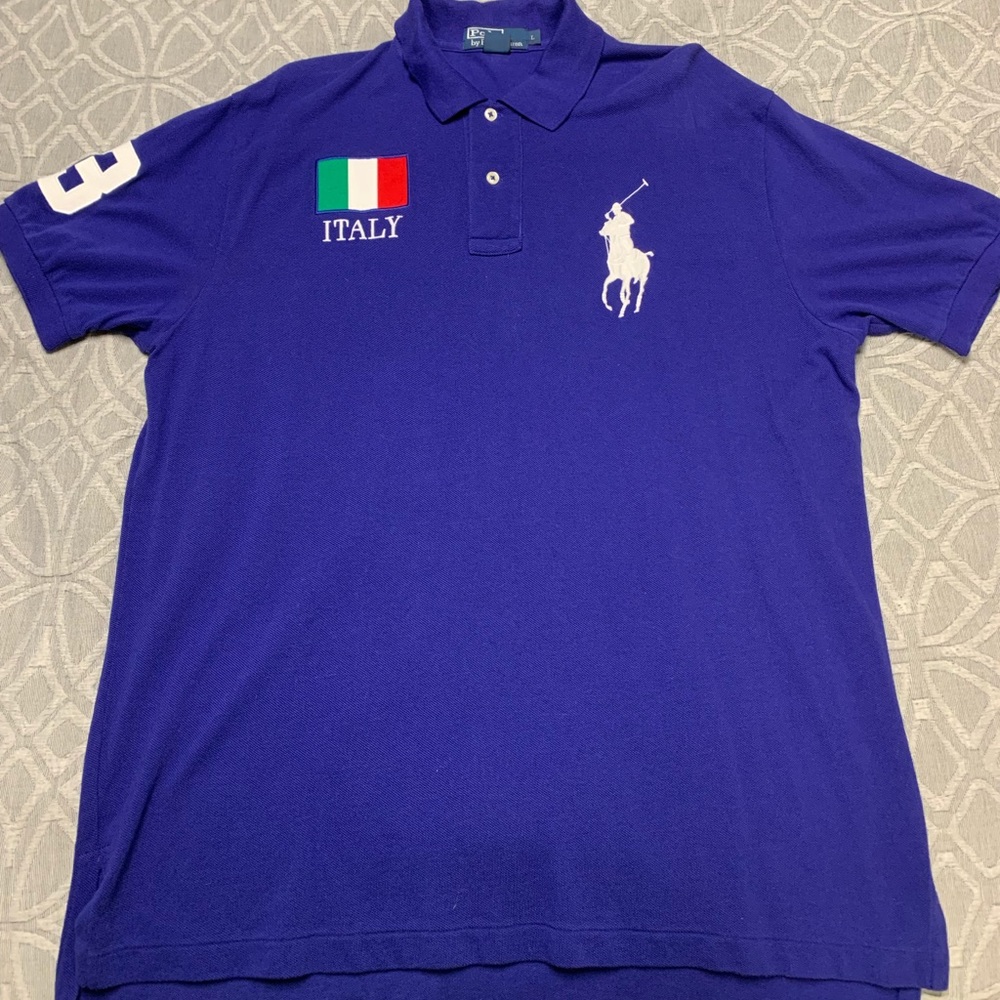 EUC Polo Collard Shirt “Italy”